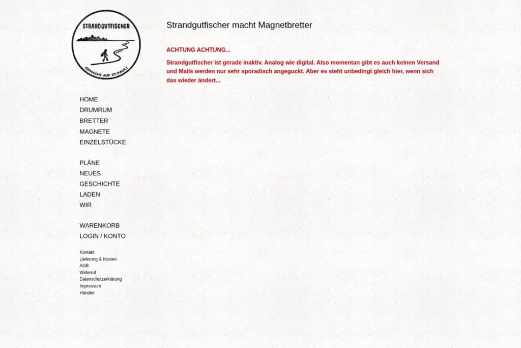 Strandgutfischer – Website