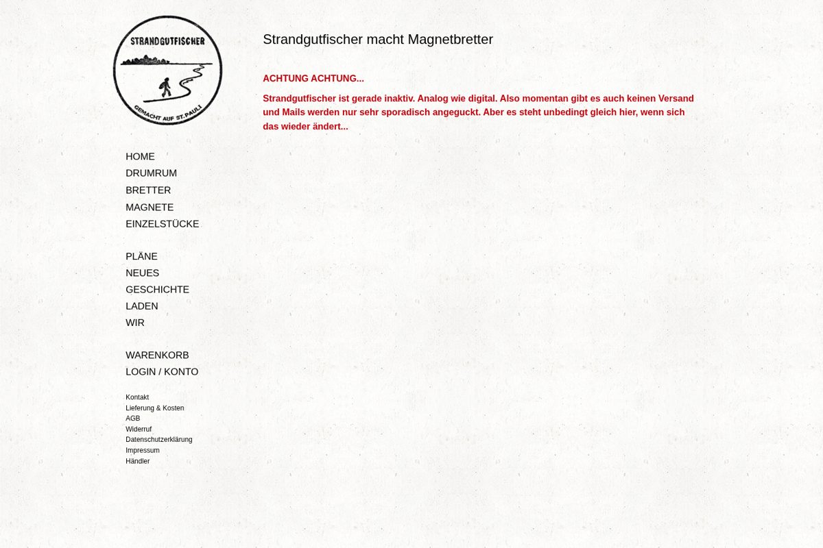 Strandgutfischer – Website
