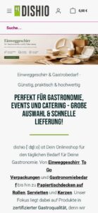 dishio – mobile Ansicht