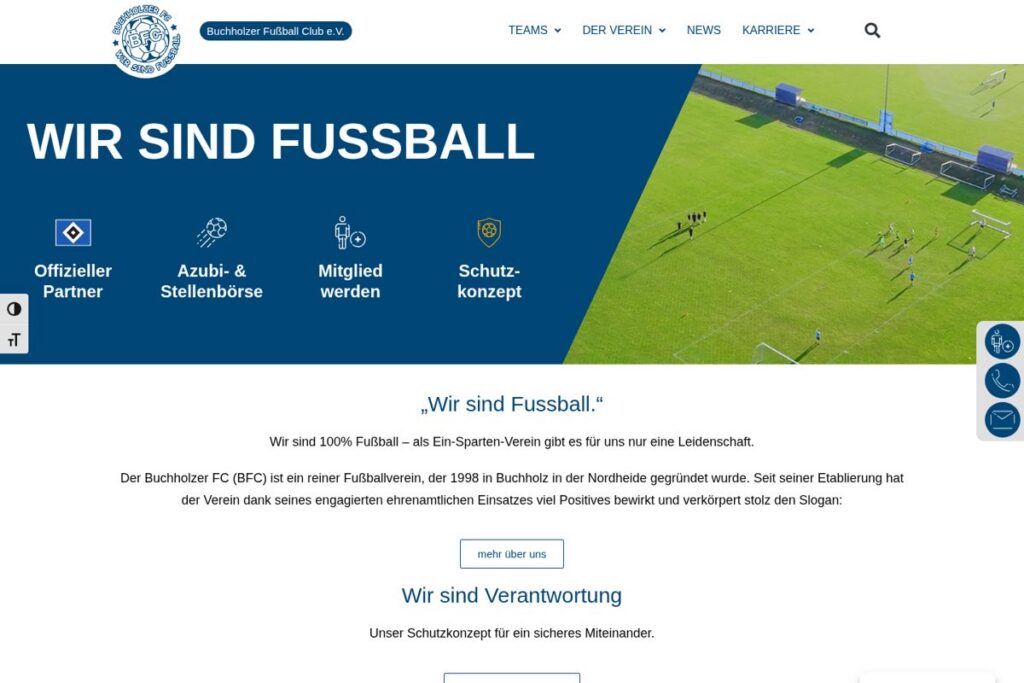Buchholzer Fussball Club – Website
