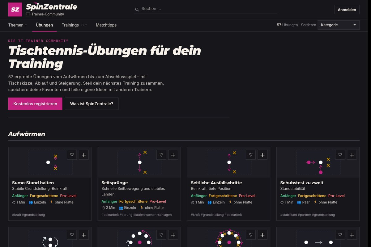 SpinZentrale – Website